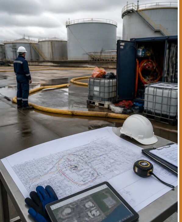 Разработка плана ликвидации разливов нефти в Королёве